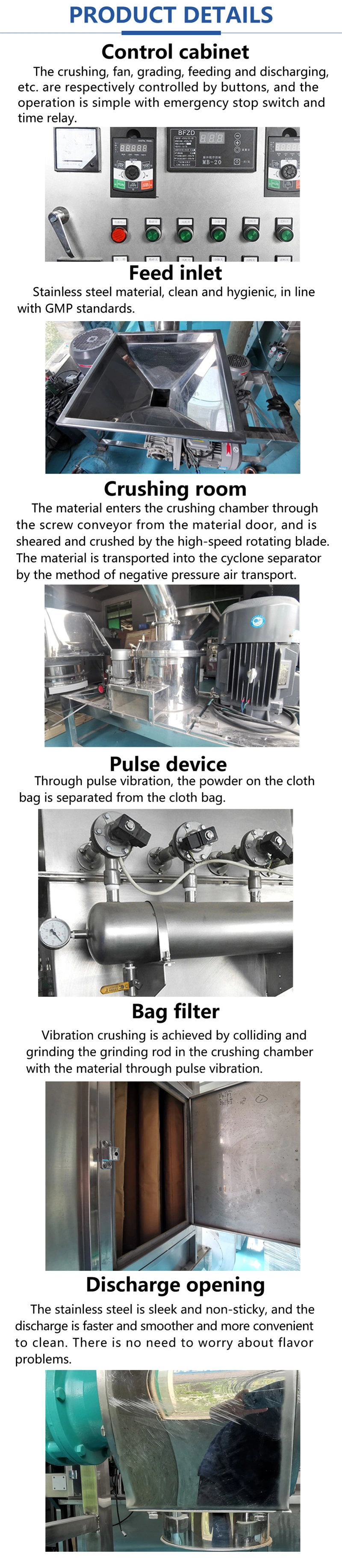 Automatic Pharmaceutical Equipment Ultrafine Grinder