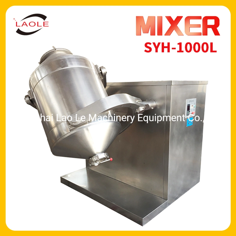 Syh-1000L Three Dimension 3D Mixer for Pharmaceutical Chemical Industrial 2022 New Food Industry 3D Pulver Mixer