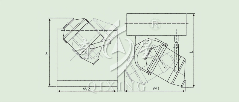 High Efficient Stainless Steel 3D Three Dimensional Swing Powder Mixer