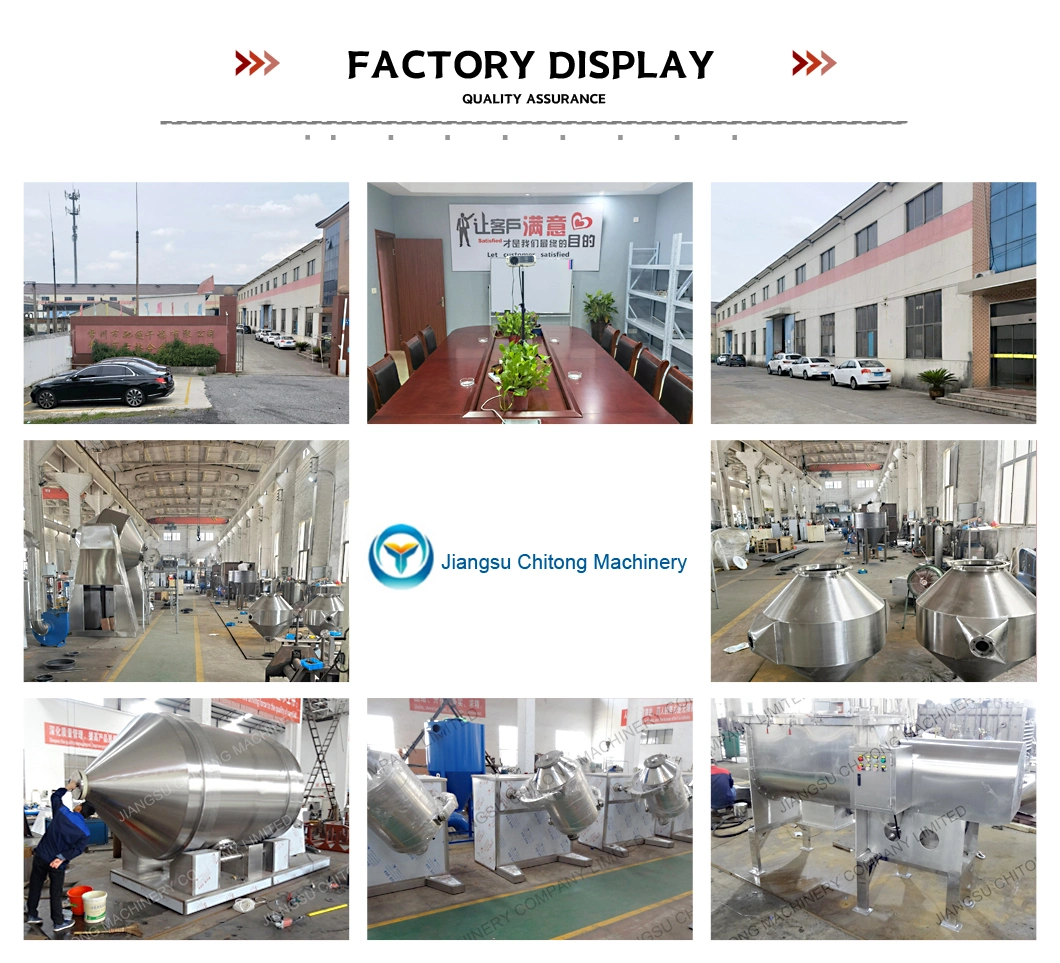 Factory Direct Sales Stainless Steel Horizontal Dry Powder/Liquids Mixing Equipment/Machine Ribbon Mixer for Dry Materials